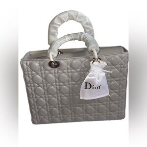 Fashion Lux Quilted Lambskin Leather Satchel